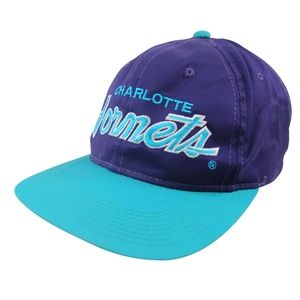 Vintage Sport Specialties Charlotte Hornets Script Spellout